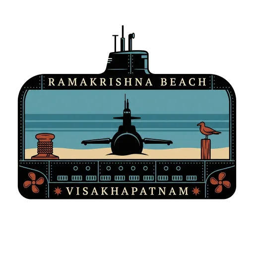 Ramakrishna Beach travel stamp