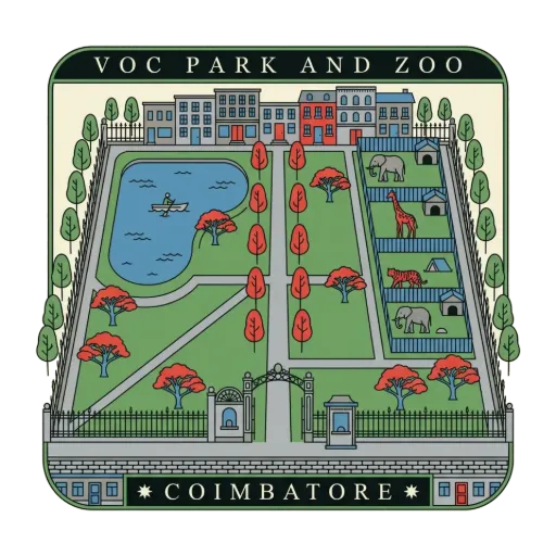 VOC park and zoo travel stamp