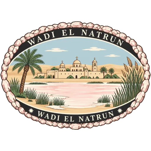 Wadi El Natrun travel stamp