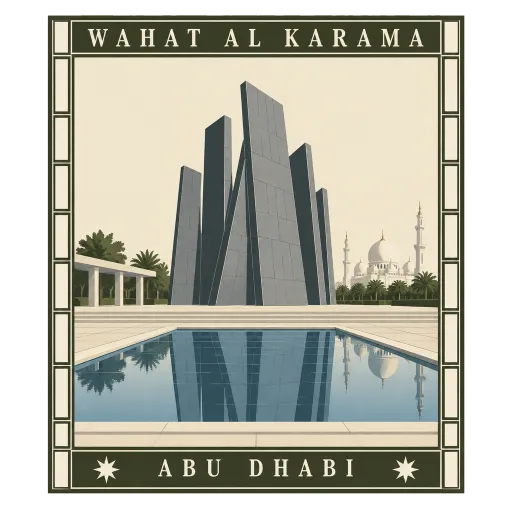 Wahat Al Karama travel stamp