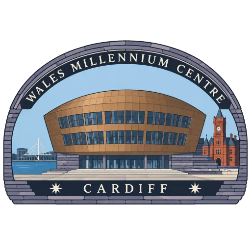 Wales Millennium Centre travel stamp