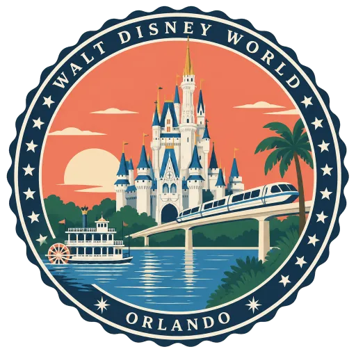 Walt Disney World travel stamp