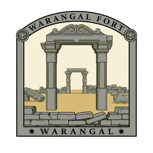 Warangal Fort travel stamp