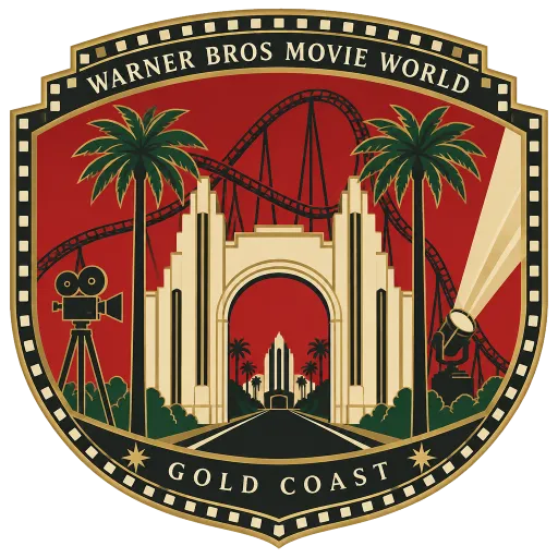Warner Bros. Movie World travel stamp