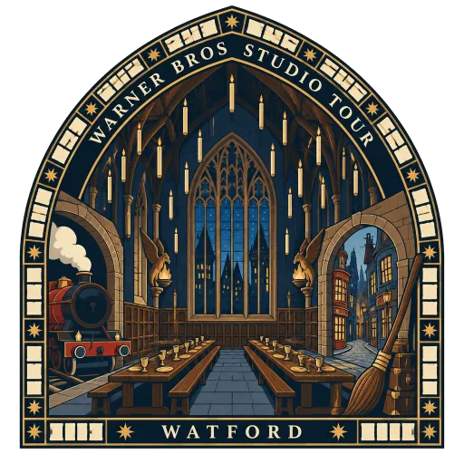 Warner Bros. Studio Tour London: The Making of Harry Potter travel stamp