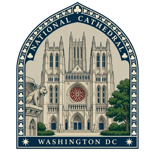 Washington National Cathedral travel stamp