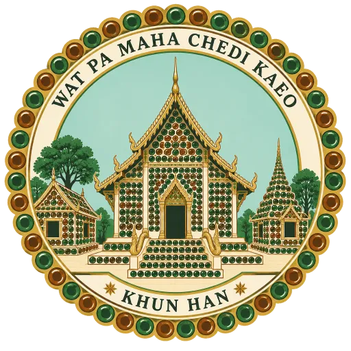 Wat Pa Maha Chedi Kaeo travel stamp