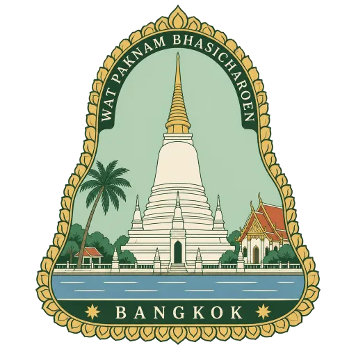 Wat Paknam Bhasicharoen travel stamp