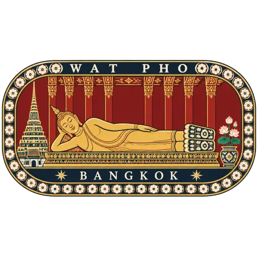 Wat Pho travel stamp