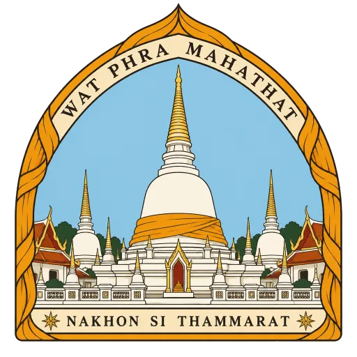 Wat Phra Mahathat Woramahawihan travel stamp