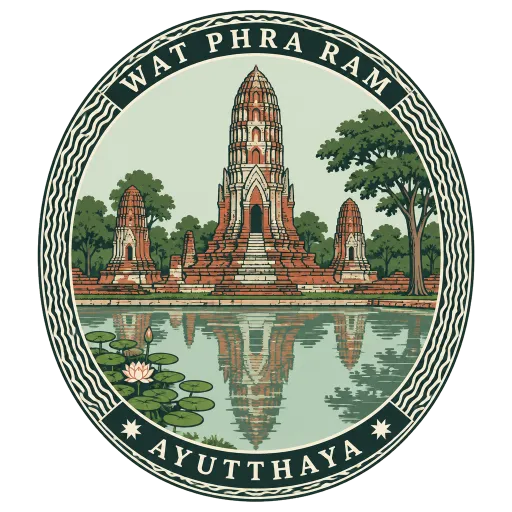 Wat Phra Ram travel stamp