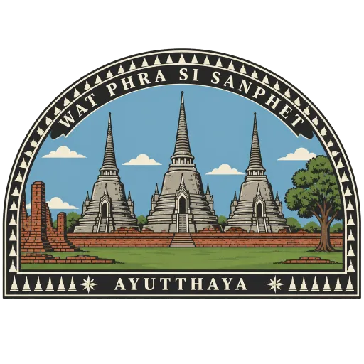 Wat Phra Si Sanphet travel stamp