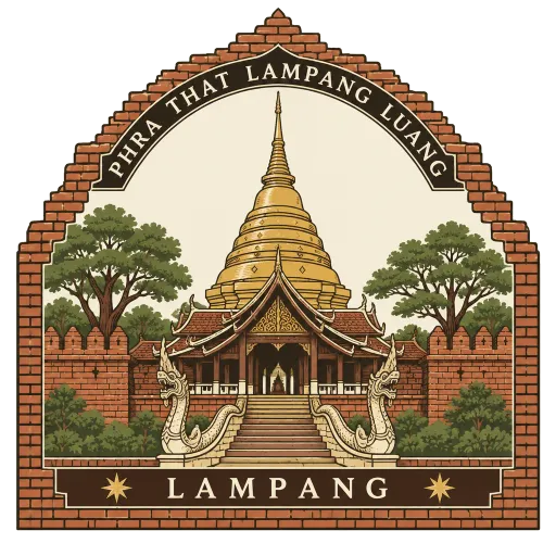 Wat Phra That Lampang Luang travel stamp