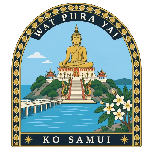 Wat Phra Yai travel stamp