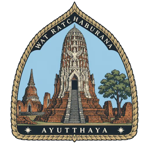 Wat Ratchaburana travel stamp