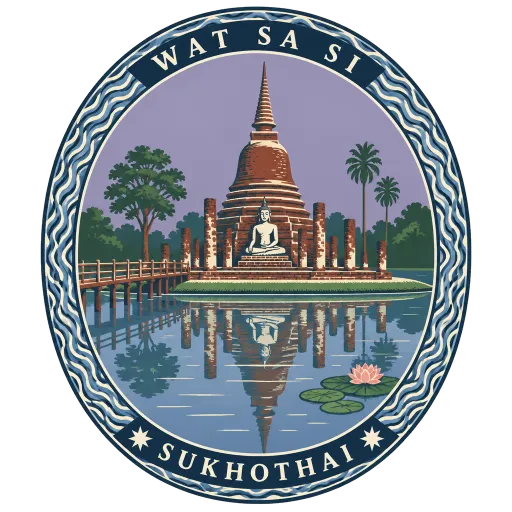 Wat Sa Si travel stamp