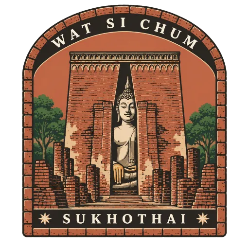Wat Si Chum travel stamp