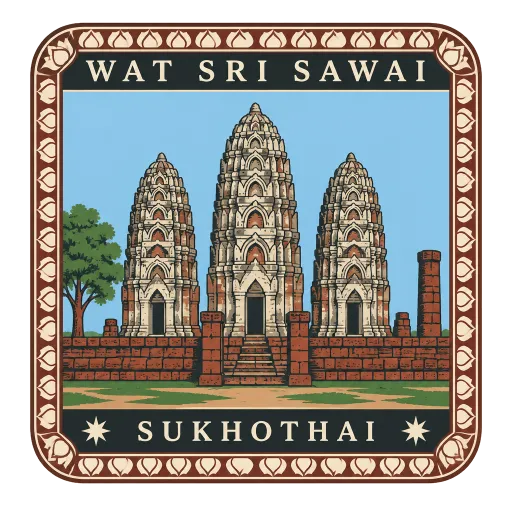 Wat Sri Sawai travel stamp