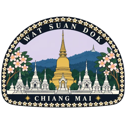Wat Suan Dok travel stamp