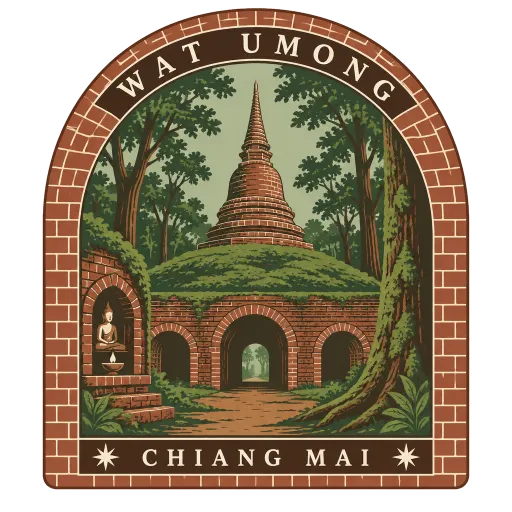 Wat Umong travel stamp