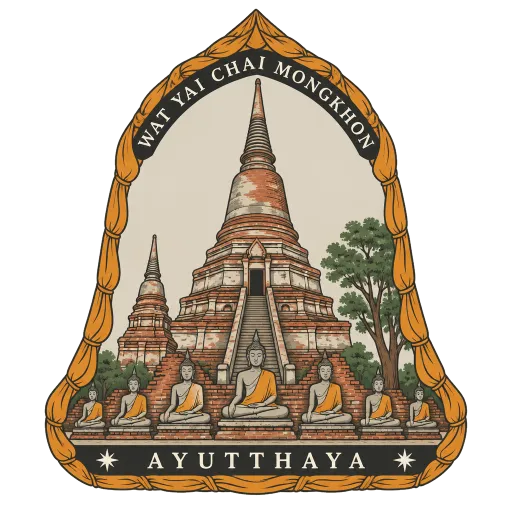 Wat Yai Chai Mongkhon travel stamp