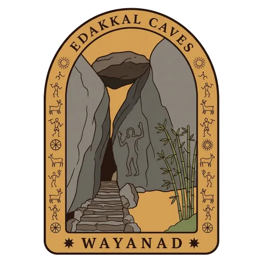 Edakkal Caves travel stamp