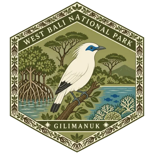 West Bali National Park travel stamp