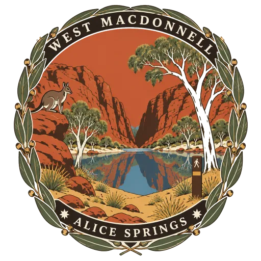 West MacDonnell National Park travel stamp