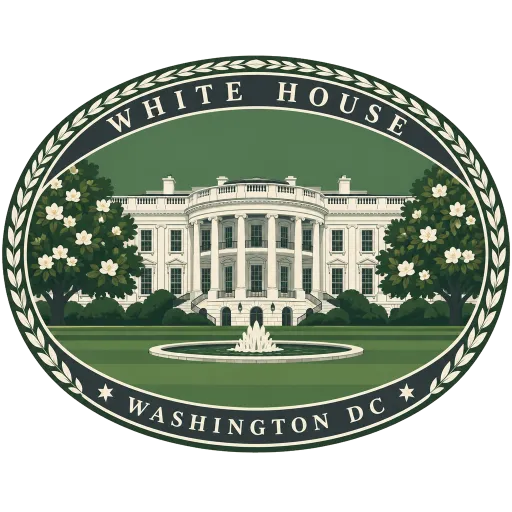 White House travel stamp