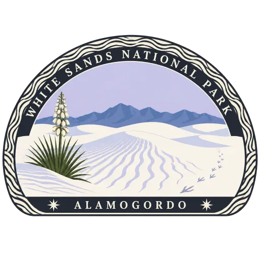 White Sands National Park travel stamp