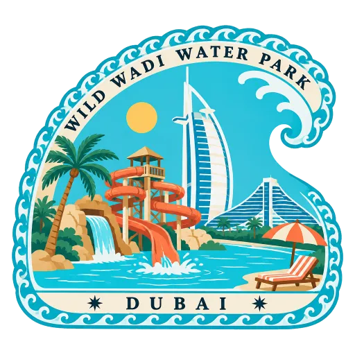 Wild Wadi Water Park travel stamp
