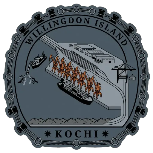 Willingdon Island travel stamp