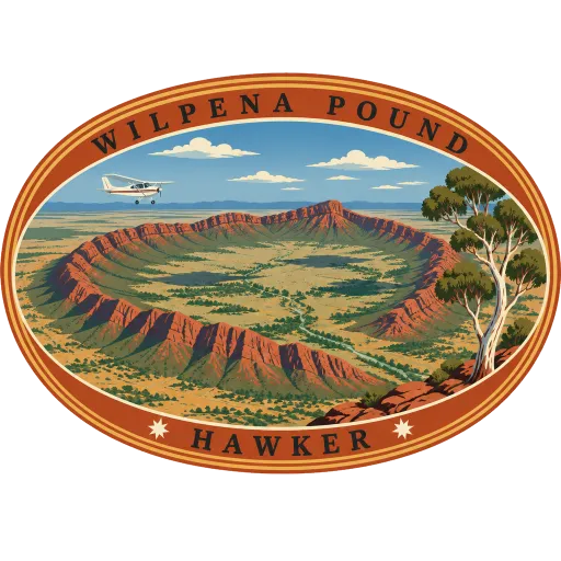 Wilpena Pound travel stamp