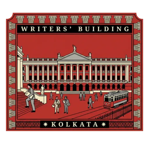 Writers' Building travel stamp