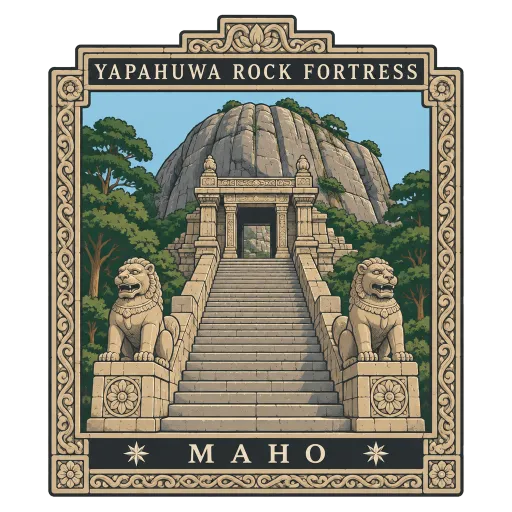 Yapahuwa Rock Fortress travel stamp