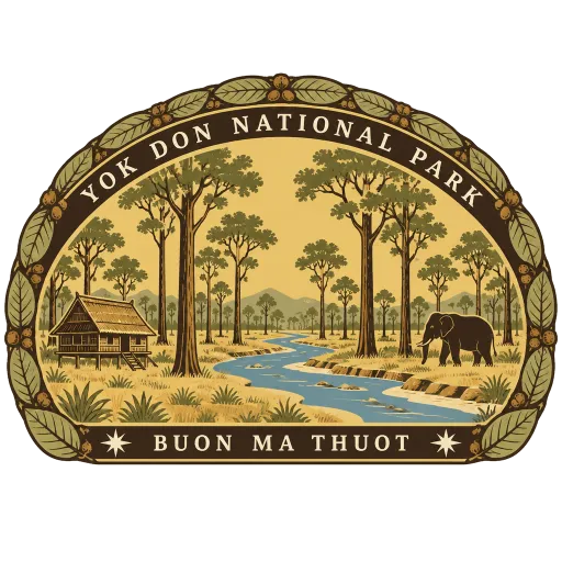 Yok Don National Park travel stamp