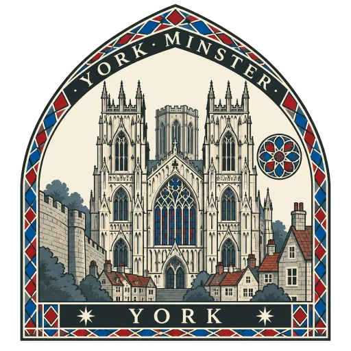 York Minster travel stamp