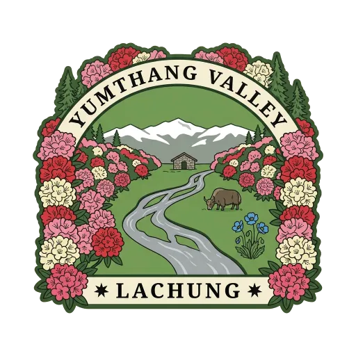 Yumthang Valley travel stamp