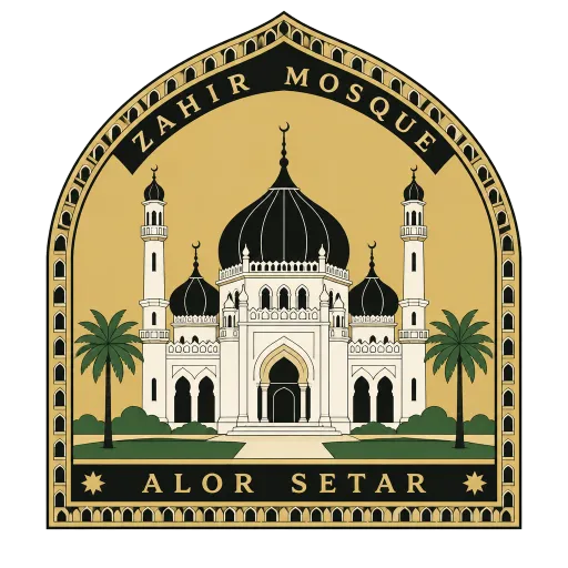 Zahir Mosque travel stamp