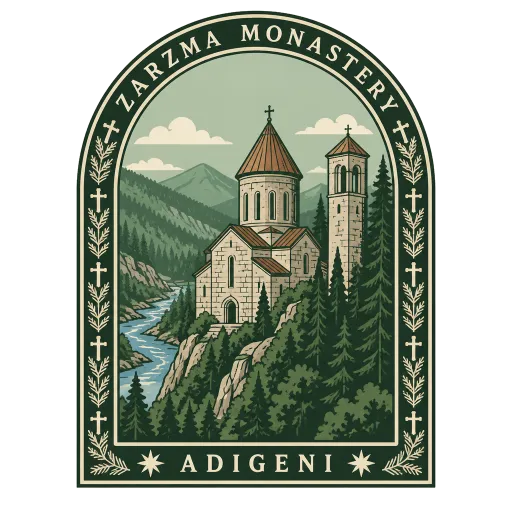 Zarzma Monastery travel stamp