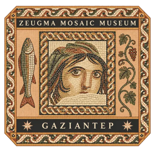 Zeugma Mosaic Museum travel stamp