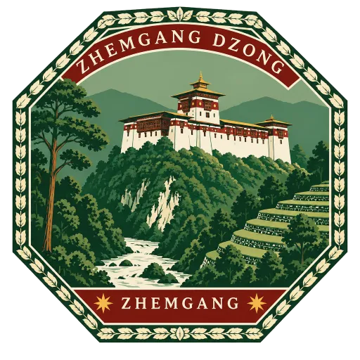 Zhemgang Dzong travel stamp