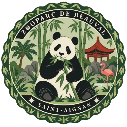 ZooParc de Beauval travel stamp