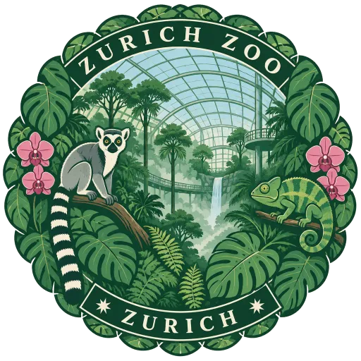 Zurich Zoo travel stamp